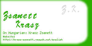 zsanett krasz business card